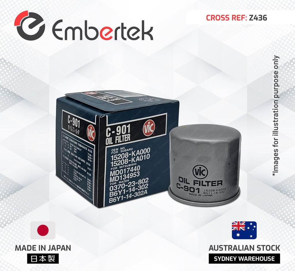 1x VIC Oil Filter for Nissan X-trail 2007-2022 C901 (T31/T32 SUV