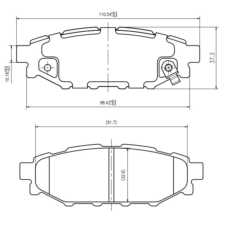 Blue Print Rear Brake Pad Set For Subaru Forester Impreza Blue Print Rear Brake Pad Set For Subaru Forester Impreza
