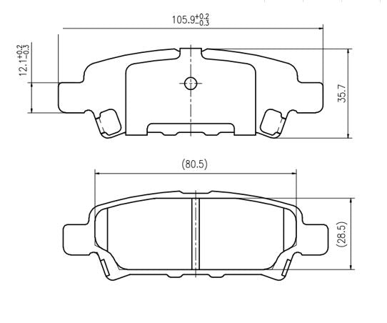 Embertek Rear Brake Pads EP1686 [Cross Ref: FMSI D1037] – EMBERTEK ...
