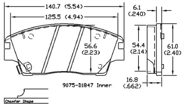 thumbnail image 2 of TOPAZ Ceramic Brake Pads Front & Rear For Hyundai Tucson Kia Sportage 2016-2021 2 of 4